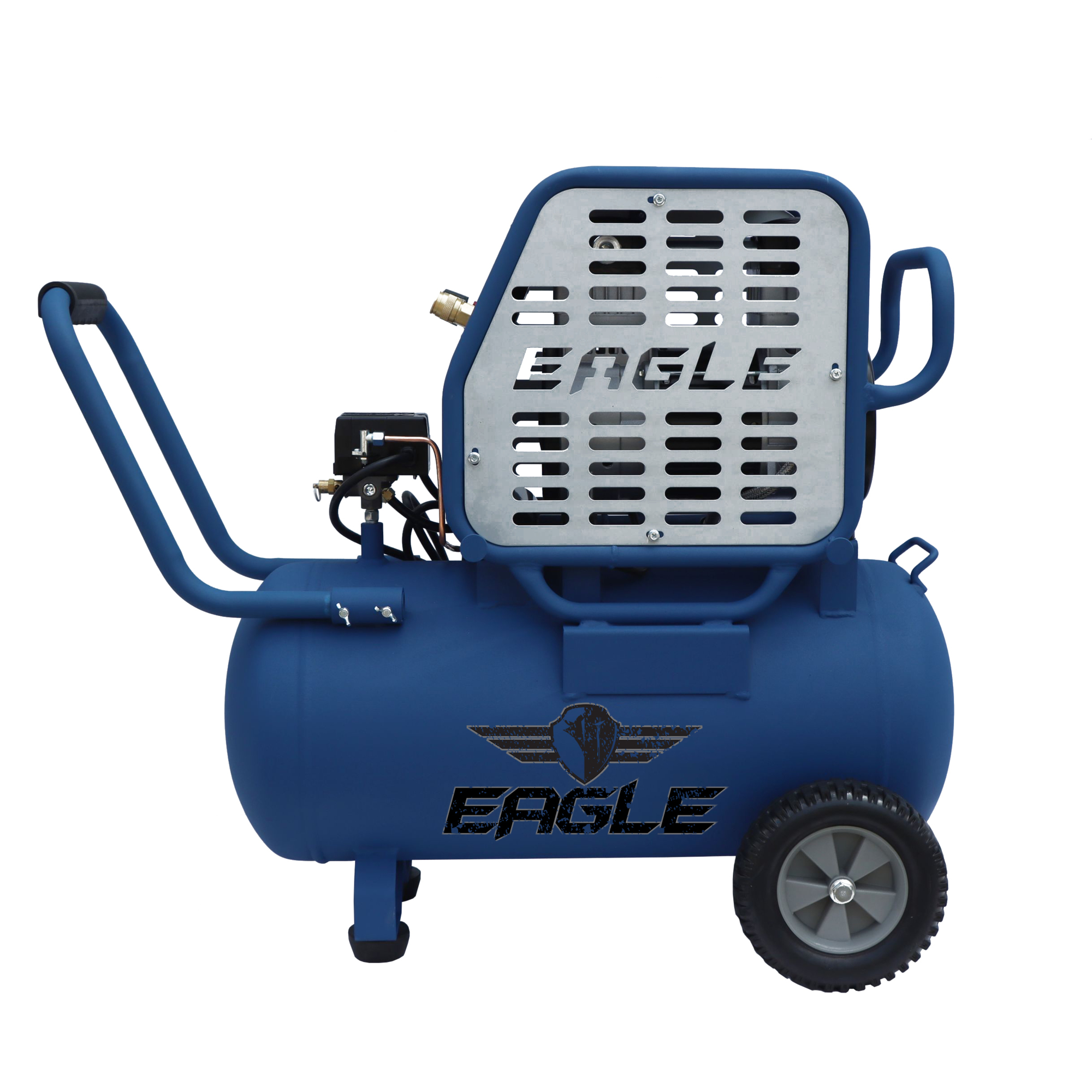 EAGLE, 49 dB 25ft. Silent Air Compressor, Horsepower 2 HP, Air Tank Size 15 Gal, Volts 110 Volt, Model# EA-5200